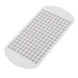 160 Grid Ice Tray Square Flexible Silicone High Temperature Resistant Mini Ice Cube Mold for Home RestaurantWhite - Front View