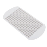 160 Grid Ice Tray Square Flexible Silicone High Temperature Resistant Mini Ice Cube Mold for Home RestaurantWhite - Side View