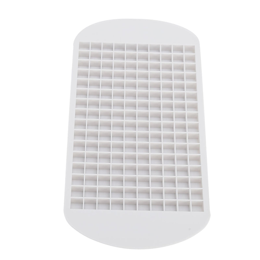 160 Grid Ice Tray Square Flexible Silicone High Temperature Resistant Mini Ice Cube Mold for Home RestaurantWhite