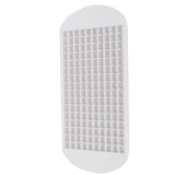 160 Grid Ice Tray Square Flexible Silicone High Temperature Resistant Mini Ice Cube Mold for Home RestaurantWhite - Rear View