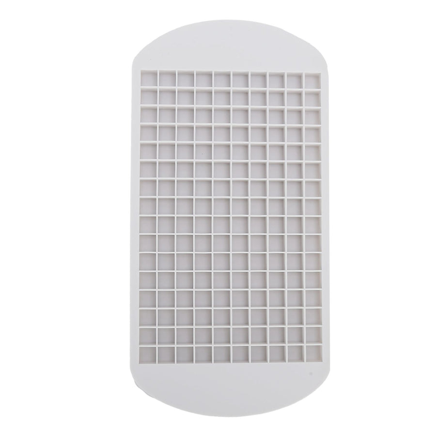 160 Grid Ice Tray Square Flexible Silicone High Temperature Resistant Mini Ice Cube Mold for Home RestaurantWhite