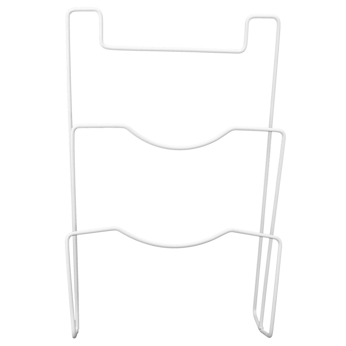 Wrought Iron Cabinet Door Mount Pot Lid Organizer Cutting Board Holder Kitchen Cookware Storage
