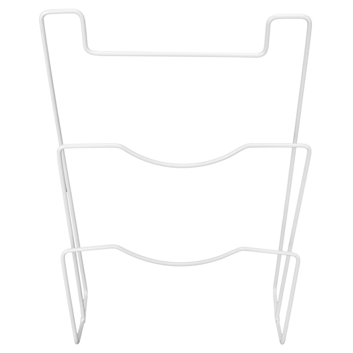 Wrought Iron Cabinet Door Mount Pot Lid Organizer Cutting Board Holder Kitchen Cookware Storage