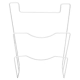 Wrought Iron Cabinet Door Mount Pot Lid Organizer Cutting Board Holder Kitchen Cookware Storage - 45-Degree Angle