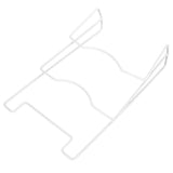 Wrought Iron Cabinet Door Mount Pot Lid Organizer Cutting Board Holder Kitchen Cookware Storage - Low Angle