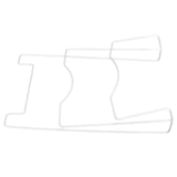 Wrought Iron Cabinet Door Mount Pot Lid Organizer Cutting Board Holder Kitchen Cookware Storage - Extra Image