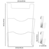 Wrought Iron Cabinet Door Mount Pot Lid Organizer Cutting Board Holder Kitchen Cookware Storage - Extra Image