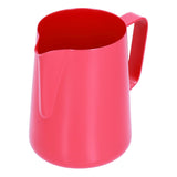 600ml Stainless Steel Frothing Pitcher Milk Coffee Frothing Jug with Pointed Spout for HomeRed