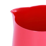 600ml Stainless Steel Frothing Pitcher Milk Coffee Frothing Jug with Pointed Spout for HomeRed