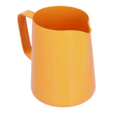 600ml Stainless Steel Frothing Pitcher Milk Coffee Frothing Jug with Pointed Spout for HomeOrange - Front View