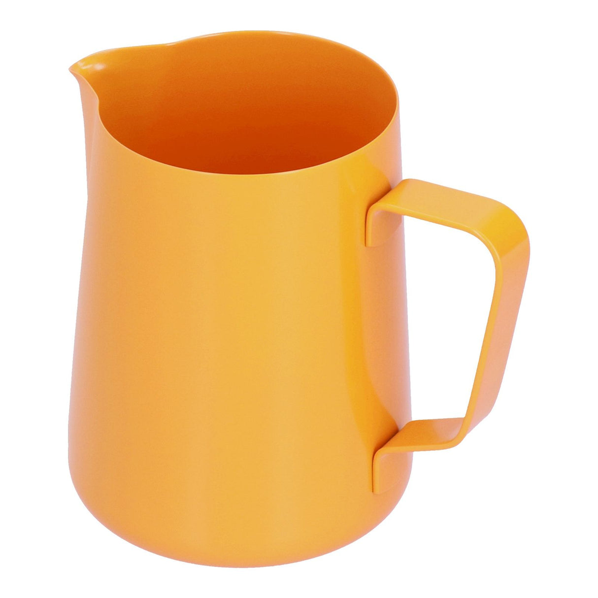 600ml Stainless Steel Frothing Pitcher Milk Coffee Frothing Jug with Pointed Spout for HomeOrange