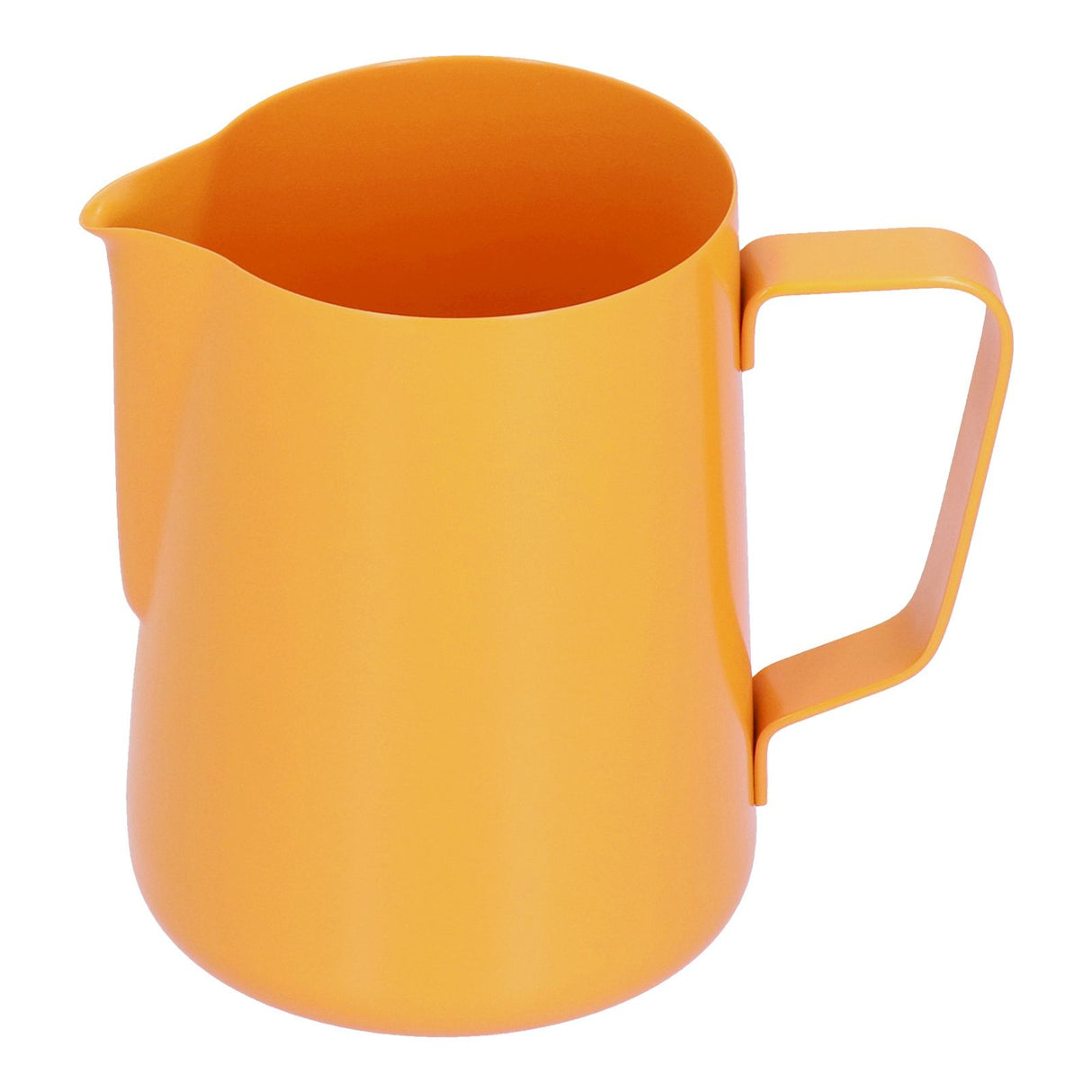 600ml Stainless Steel Frothing Pitcher Milk Coffee Frothing Jug with Pointed Spout for HomeOrange