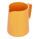600ml Stainless Steel Frothing Pitcher Milk Coffee Frothing Jug with Pointed Spout for HomeOrange