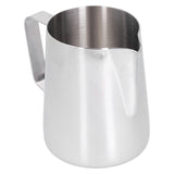 600ml Stainless Steel Frothing Cup Milk Coffee Frothing Pitcher with Thermometer Sticker - Top-Down View
