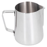 600ml Stainless Steel Frothing Cup Milk Coffee Frothing Pitcher with Thermometer Sticker - 45-Degree Angle