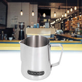 600ml Stainless Steel Frothing Cup Milk Coffee Frothing Pitcher with Thermometer Sticker - Extra Image