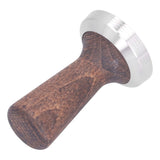 58mm Tamper Tool Black Walnut 304 Stainless Steel Portable Coffee Tamper for Home Coffee Shop
