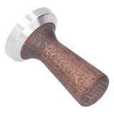 58mm Tamper Tool Black Walnut 304 Stainless Steel Portable Coffee Tamper for Home Coffee Shop - 45-Degree Angle