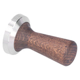 58mm Tamper Tool Black Walnut 304 Stainless Steel Portable Coffee Tamper for Home Coffee Shop
