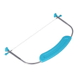 304 Stainless Steel Cake Leveler Adjustable Wire Cake Cutter with Handle and Scale DIY Baking Tool for Kitchen(29449)Sapphire Cake Leveler - Rear View
