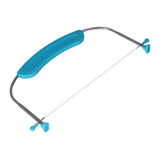 304 Stainless Steel Cake Leveler Adjustable Wire Cake Cutter with Handle and Scale DIY Baking Tool for Kitchen(29449)Sapphire Cake Leveler - Close-Up Angle