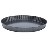 9in Bakeware Carbon Steel Baking Pan with Movable Chassis and Wavy Edge Nonstick Black for Family Baking9in Movable Chassis Pie Pan