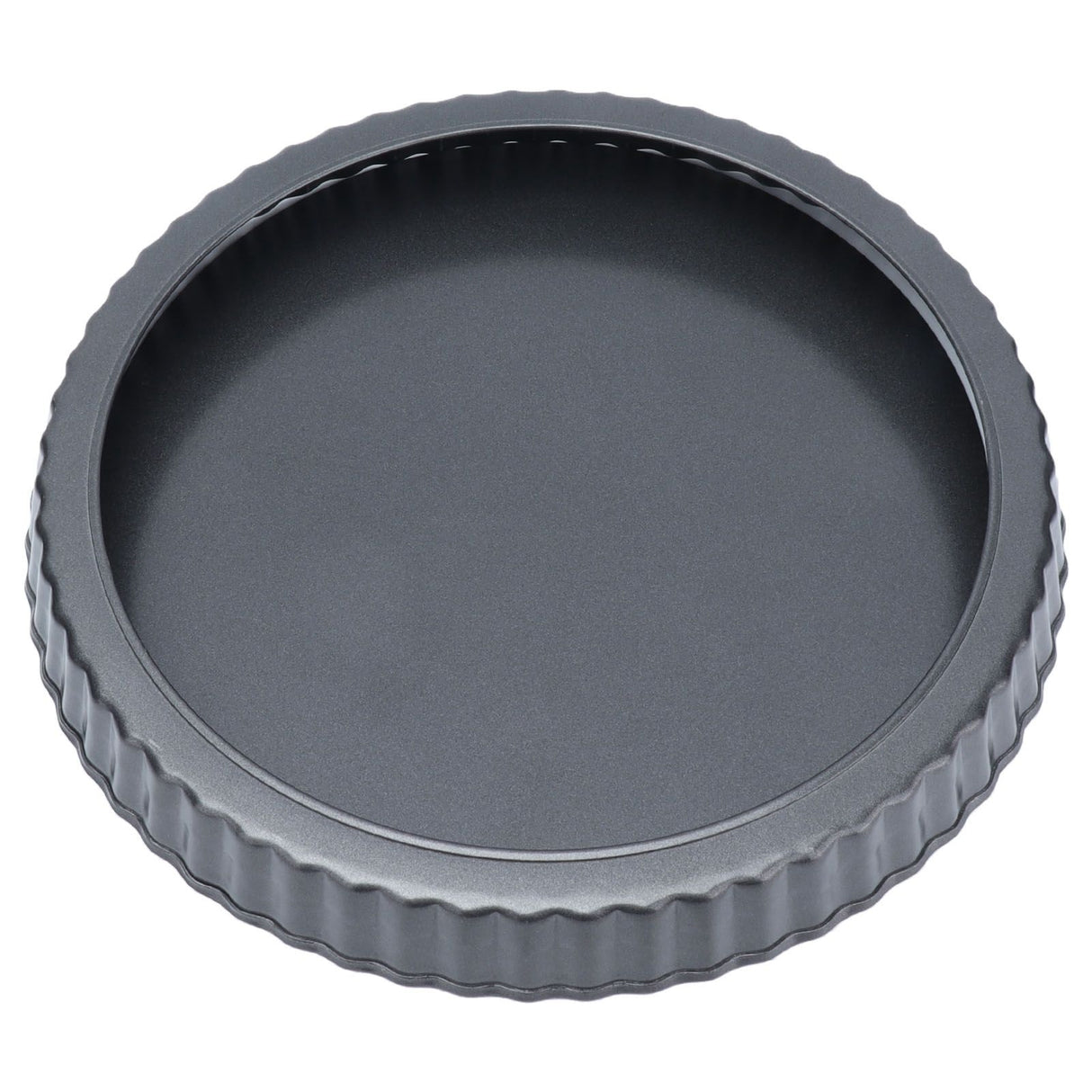 9in Bakeware Carbon Steel Baking Pan with Movable Chassis and Wavy Edge Nonstick Black for Family Baking9in Movable Chassis Pie Pan