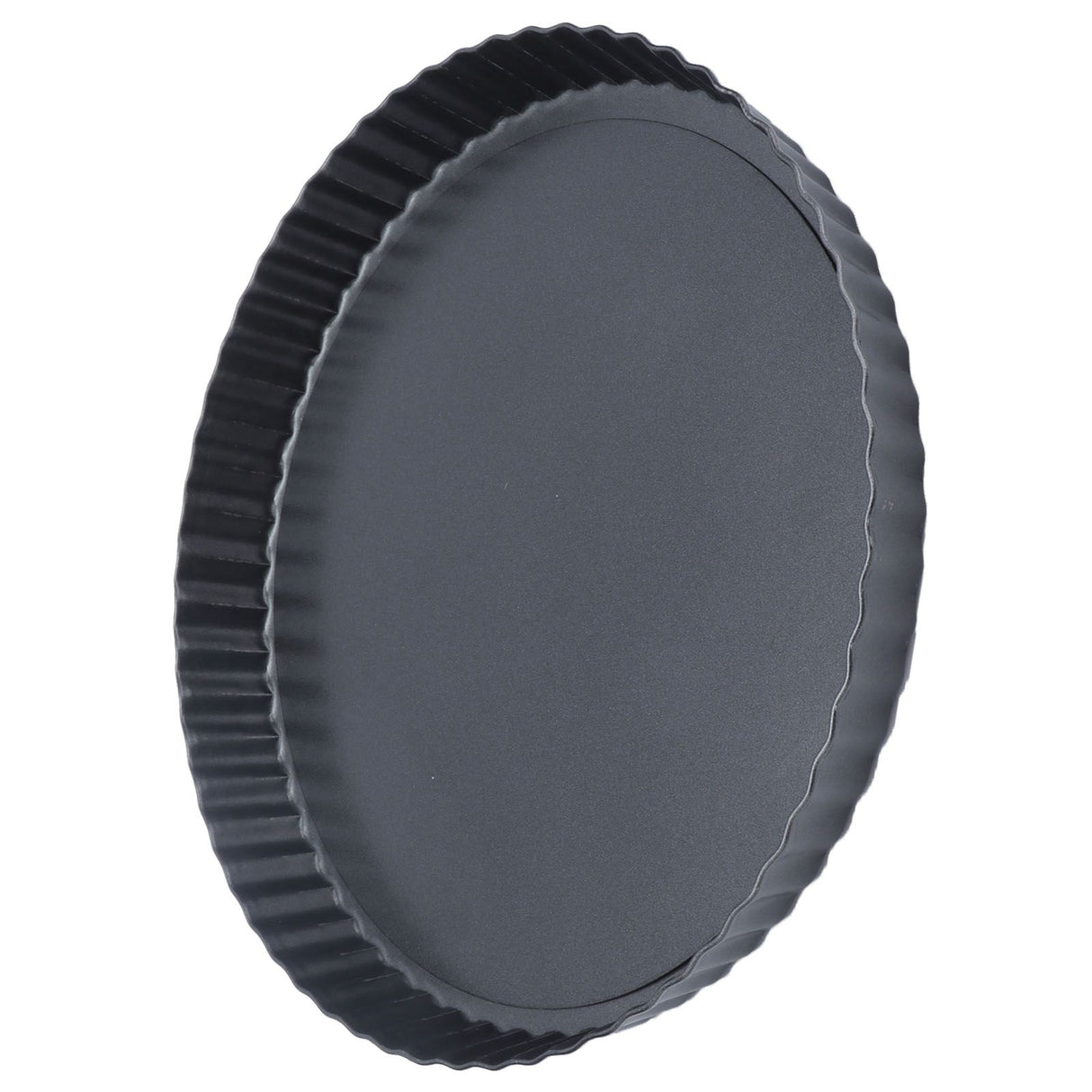 9in Bakeware Carbon Steel Baking Pan with Movable Chassis and Wavy Edge Nonstick Black for Family Baking9in Movable Chassis Pie Pan