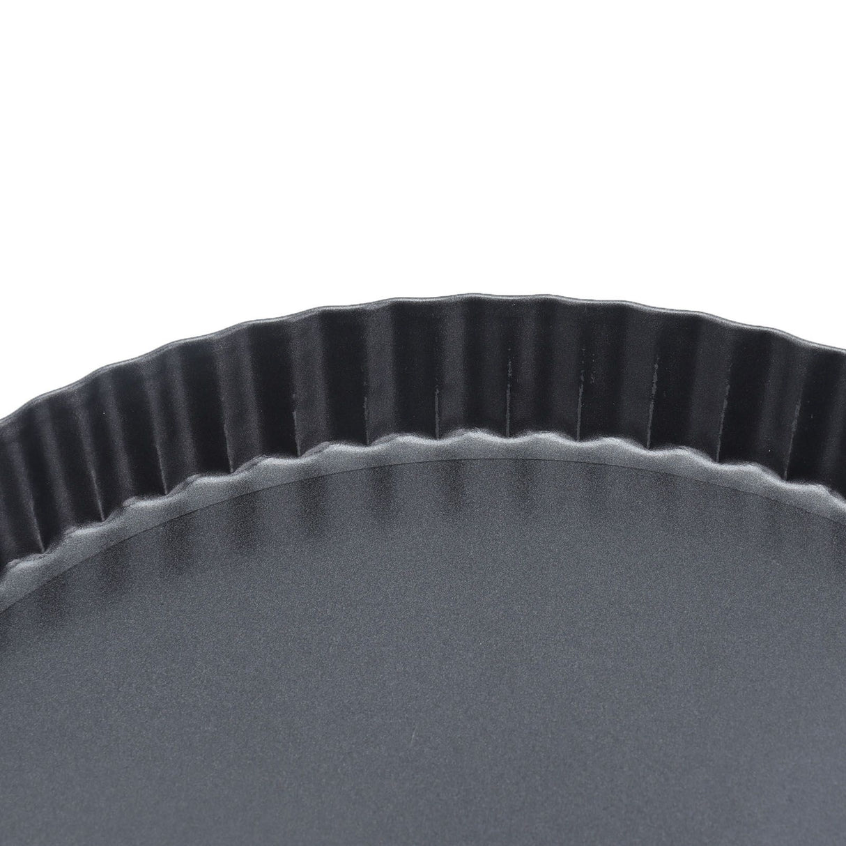9in Bakeware Carbon Steel Baking Pan with Movable Chassis and Wavy Edge Nonstick Black for Family Baking9in Movable Chassis Pie Pan