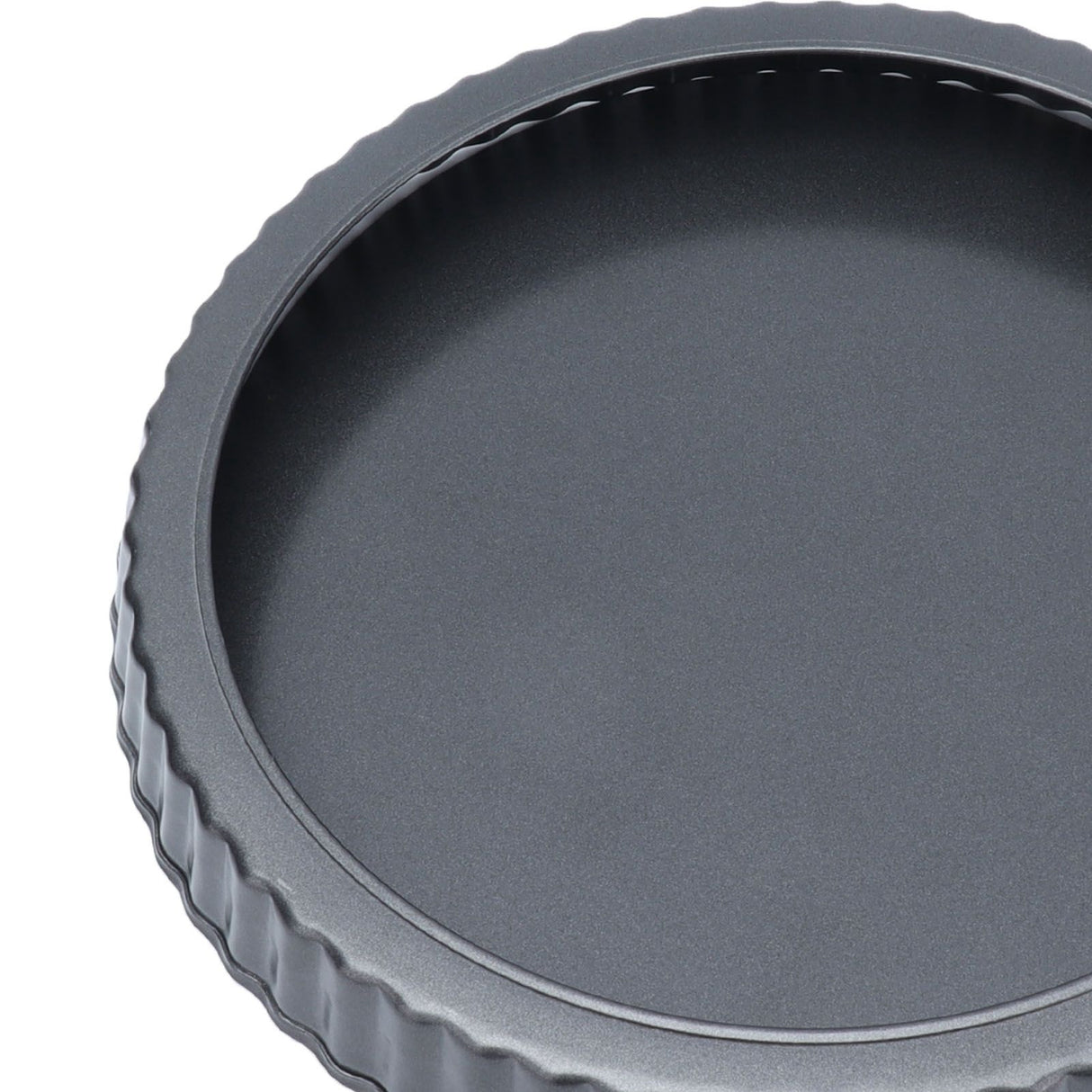 9in Bakeware Carbon Steel Baking Pan with Movable Chassis and Wavy Edge Nonstick Black for Family Baking9in Movable Chassis Pie Pan