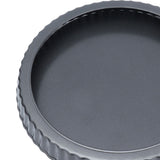 9in Bakeware Carbon Steel Baking Pan with Movable Chassis and Wavy Edge Nonstick Black for Family Baking9in Movable Chassis Pie Pan