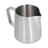 400ml Stainless Steel Frothing Cup Pointed Spout Coffee Art Pitcher Milk Steaming Jug with Scale - Top-Down View