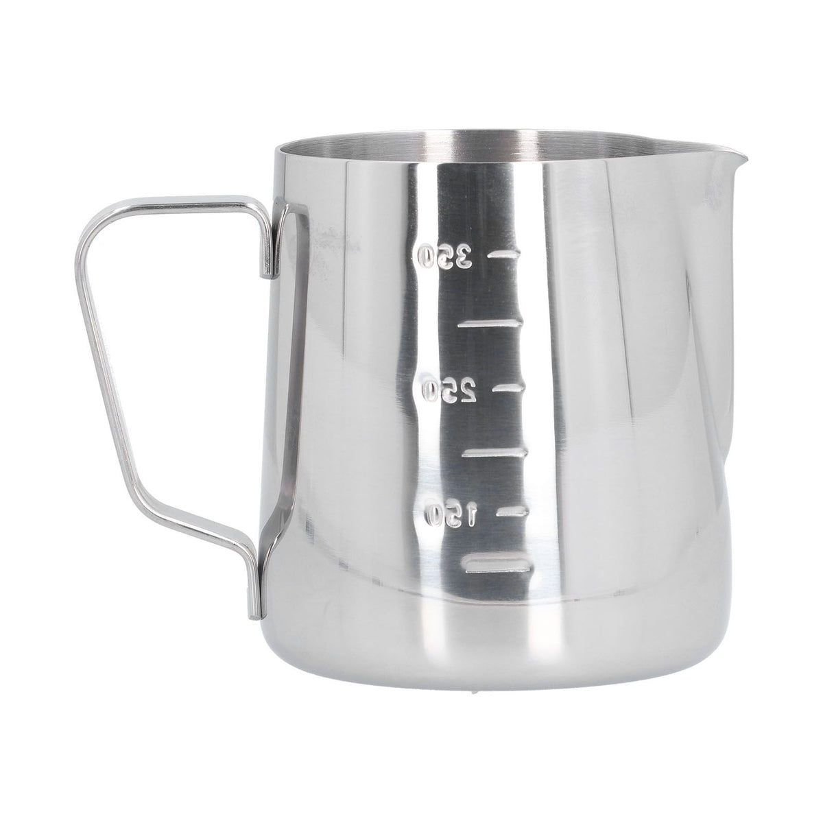 400ml Stainless Steel Frothing Cup Pointed Spout Coffee Art Pitcher Milk Steaming Jug with Scale