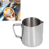 400ml Stainless Steel Frothing Cup Pointed Spout Coffee Art Pitcher Milk Steaming Jug with Scale - Extra Image