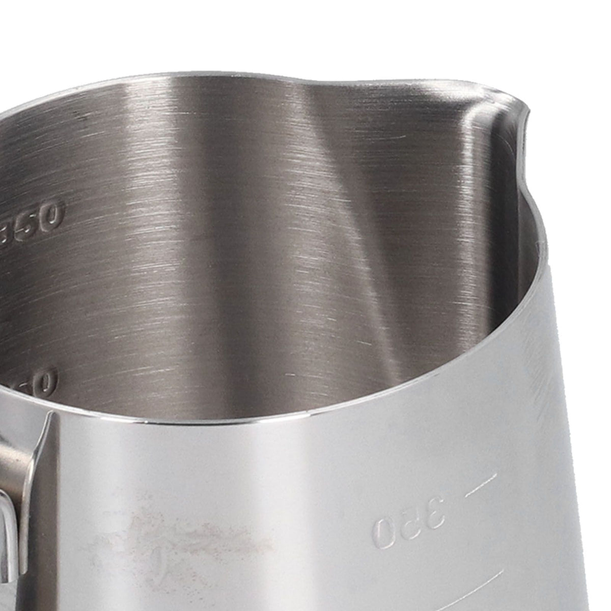 400ml Stainless Steel Frothing Cup Pointed Spout Coffee Art Pitcher Milk Steaming Jug with Scale