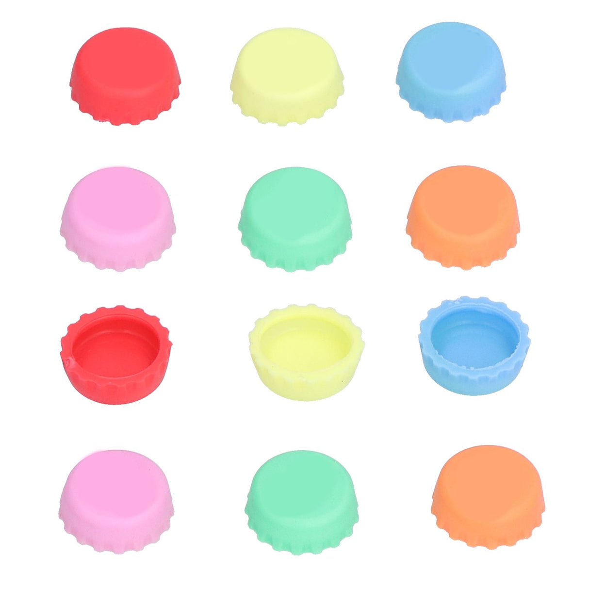 Silicone Beer Bottle Caps Reusable Round Glass Bottle Stopper Kitchen Gadgets for Home Restaurant