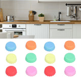 Silicone Beer Bottle Caps Reusable Round Glass Bottle Stopper Kitchen Gadgets for Home Restaurant