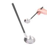 26CM Stainless Steel Round Spoon Hot Pot Ladle Dinnerware for Home Kitchen Restaurant HotelSoup Spoon - Extra Image