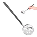 26CM Stainless Steel Round Spoon Hot Pot Ladle Dinnerware for Home Kitchen Restaurant HotelColander - Rear View