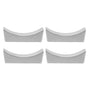 4Pcs Stainless Steel Chopstick Rest Boat Shape Chopstick Spoon Knife Fork Cutlery Holder