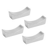 4Pcs Stainless Steel Chopstick Rest Boat Shape Chopstick Spoon Knife Fork Cutlery Holder