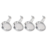 4Pcs Spoon Holder Stainless Steel 2 Purpose Compact Durable Chopsticks Rest Holder for Home Restaurants
