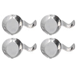 4Pcs Spoon Holder Stainless Steel 2 Purpose Compact Durable Chopsticks Rest Holder for Home Restaurants - Front View
