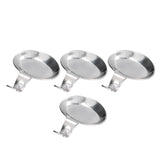 4Pcs Spoon Holder Stainless Steel 2 Purpose Compact Durable Chopsticks Rest Holder for Home Restaurants