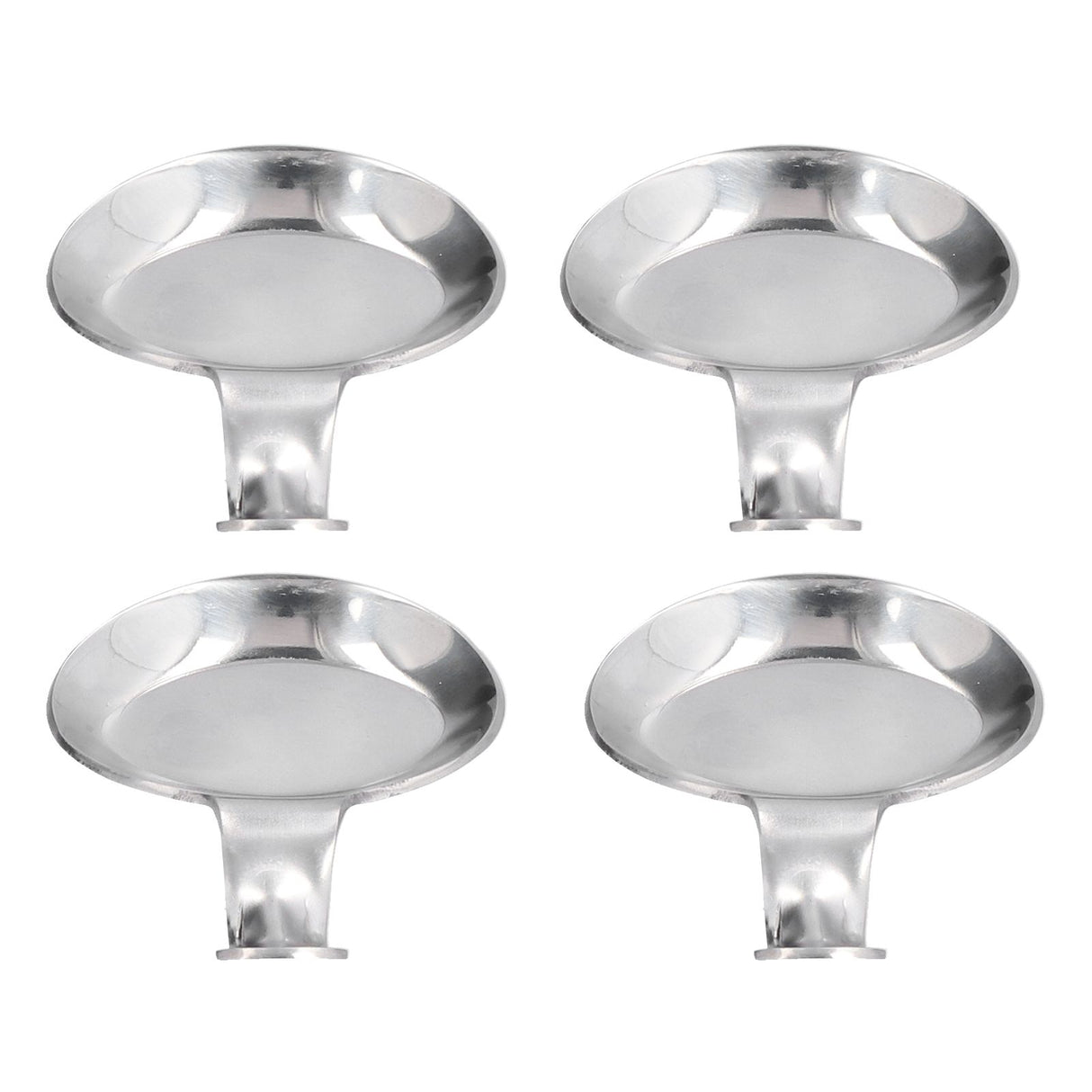 4Pcs Spoon Holder Stainless Steel 2 Purpose Compact Durable Chopsticks Rest Holder for Home Restaurants