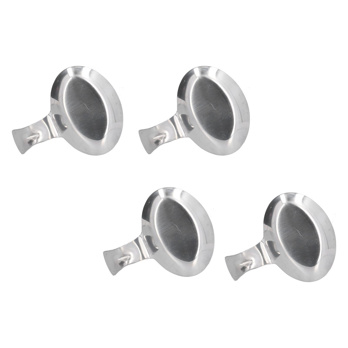 4Pcs Spoon Holder Stainless Steel 2 Purpose Compact Durable Chopsticks Rest Holder for Home Restaurants