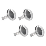 4Pcs Spoon Holder Stainless Steel 2 Purpose Compact Durable Chopsticks Rest Holder for Home Restaurants