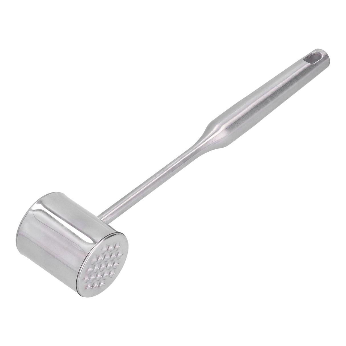 Meat Mallet Tenderizer Stainless Steel Hand Held Manual Anti Rust Steak Meat Pounder for Home Restaurants