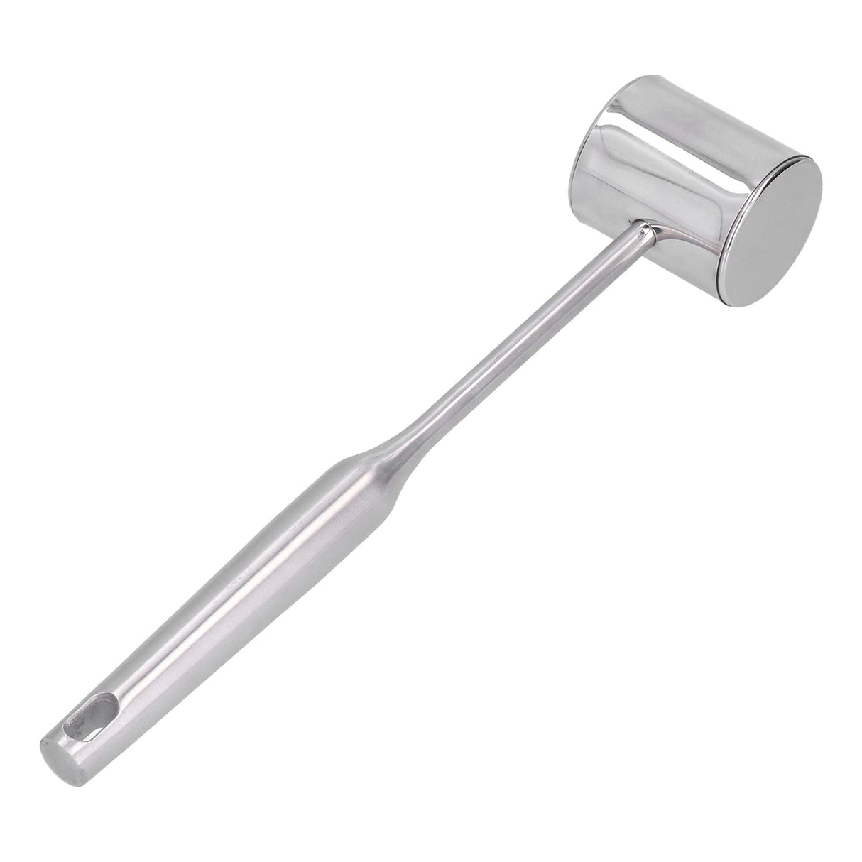 Meat Mallet Tenderizer Stainless Steel Hand Held Manual Anti Rust Steak Meat Pounder for Home Restaurants