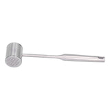 Meat Mallet Tenderizer Stainless Steel Hand Held Manual Anti Rust Steak Meat Pounder for Home Restaurants
